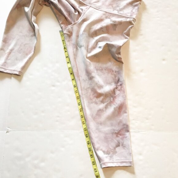 ATHLETA Elation 7/8 Tight Pink Snow Dye Athletic Active Yoga Leggings Womens 1X - Picture 11 of 11